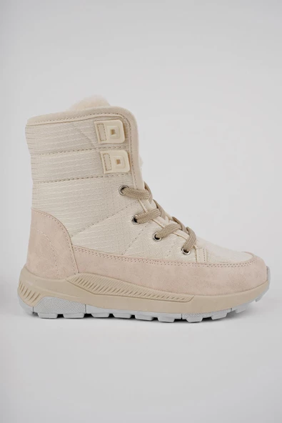 Muggo BUGS Garantili Çocuk Unisex Tırtıklı Taban İçi Kürklü Bağcıklı Fermuarlı Yağmur ve Kar Botu - 2