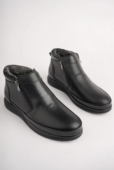 Muggo DAVİLA Garantili Çift Fermuarlı Kürklü Erkek Bot - 2