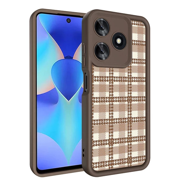 Tecno Spark 10C Kılıf Kamera Korumalı Baskılı Arka Yüzey Klas Kapak - Resim 4