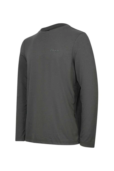 2AS Vernon Erkek Uzun Kol Viloft T-Shirt Antrasit - 2