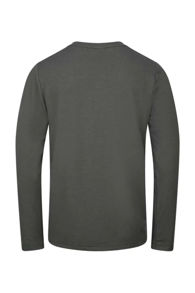2AS Vernon Erkek Uzun Kol Viloft T-Shirt Antrasit - 4