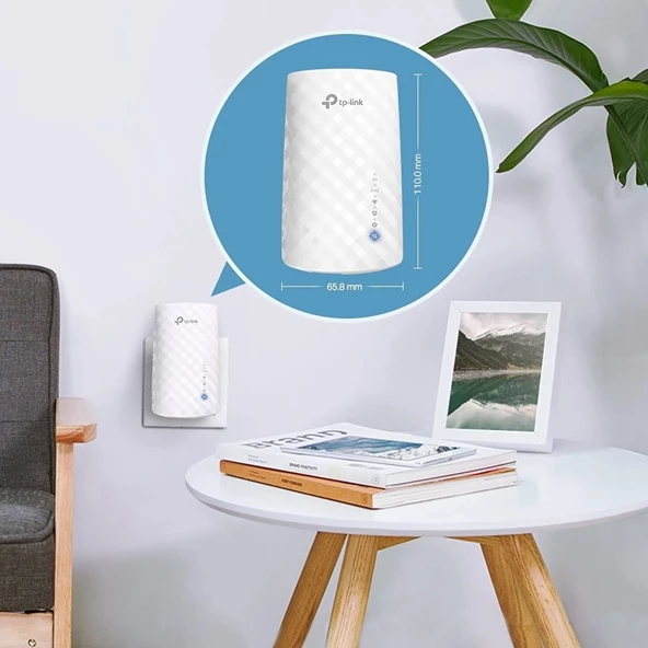 TP-Link RE190 750 Mbps 5 GHz Kablosuz AC Dual Band Evrensel Menzil Genişletici - 4