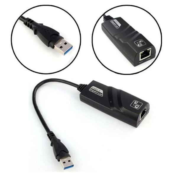 Alfais 4939 Usb 3.0 To Ethernet Çevirici Dönüştürücü Adaptör (gigabit Destekli) AlfaisALL4939