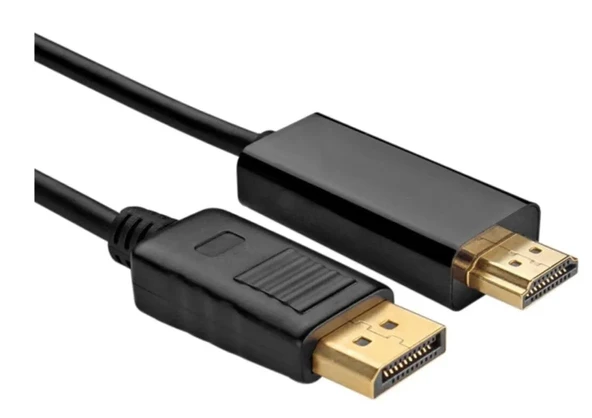 Displayport to Hdmi Kablo Display Port Çevirici Dönüştürücü 1.8 M