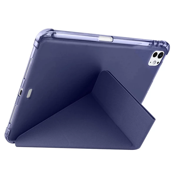 Apple iPad Pro 11 2024 Kılıf Redclick Tri Folding Kalem Şarj Bölmeli Standlı Kılıf - 6