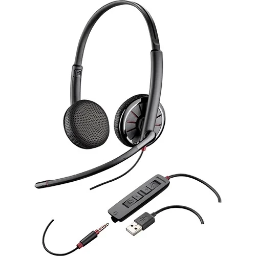 Plantronics Blackwire C325 Headset 204446-02 Voip Mic Kulaklık