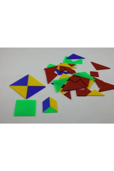 Luga Atölye Renkli Tangram Seti | Zeka Geliştiren Eğlenceli Bulmaca - 6