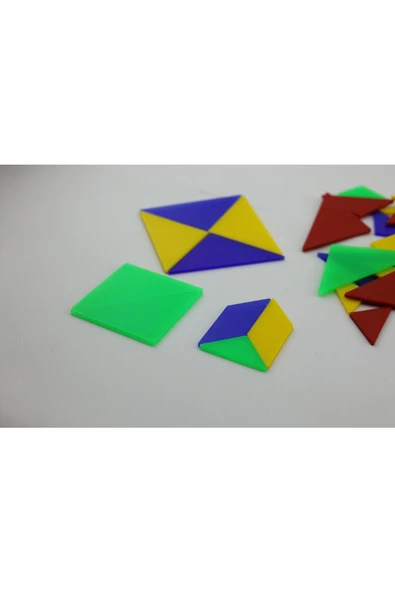 Luga Atölye Renkli Tangram Seti | Zeka Geliştiren Eğlenceli Bulmaca - 3