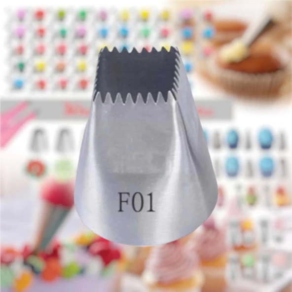 Büyük Boy Küp Krema Duyu 36x20x40 Mm | İthal Krema Torbası Hediye (DY-F01)