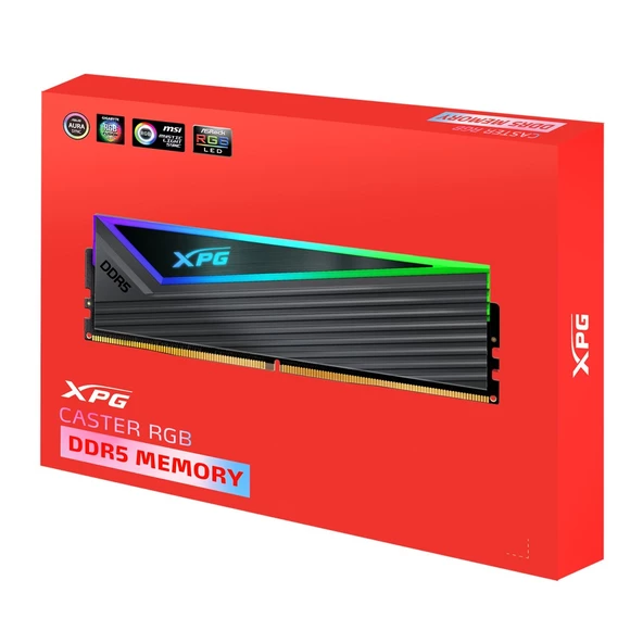 XPG Caster RGB 64GB (2x32) DDR5 6400Mhz CL32 AX5U6400C3232G-DCCARGY Dual Kit Ram - 6