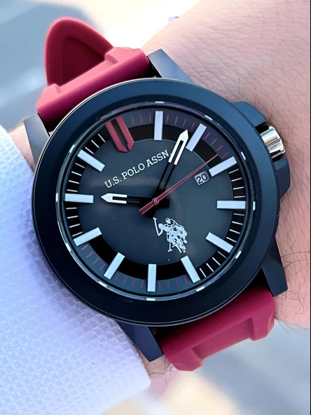 U.S.POLO ASSN Silikon Kordon 5 Atm Suya Dayanıklı Spor Erkek Kol Saati USPA.1029.B03 ürün görseli