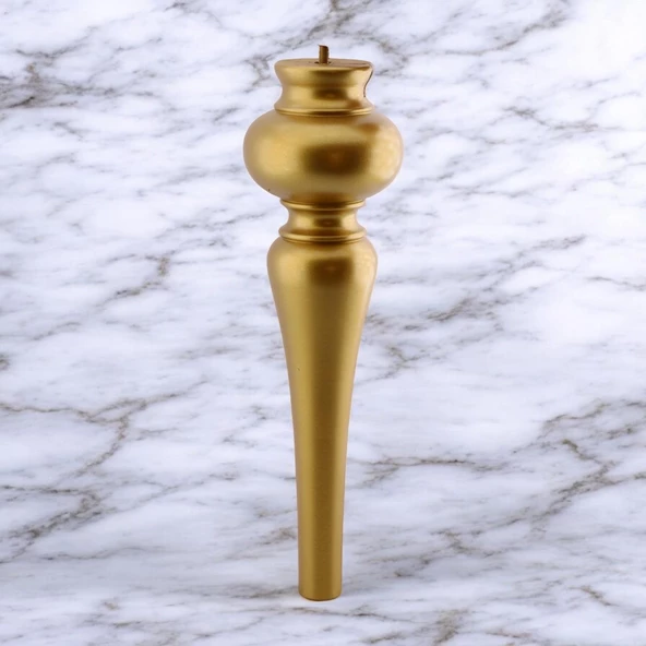 Damla Plastik Sehpa Ayağı 42 cm Gold Altın Orta Sehpası Ayak Zigon Sehpa Mobilya Masa Ayakları - 7