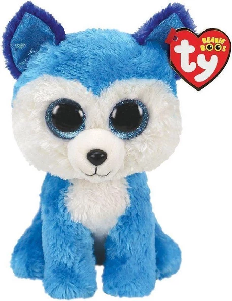 TY Prens Mavi Peluş Husky Köpek 15Cm