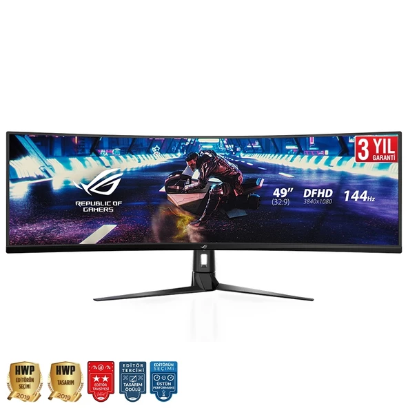 Asus ROG Strix 49" XG49VQ 144Hz 4ms HDMI DP HDR10 FreeSync Curved VA DFHD Gaming Monitör