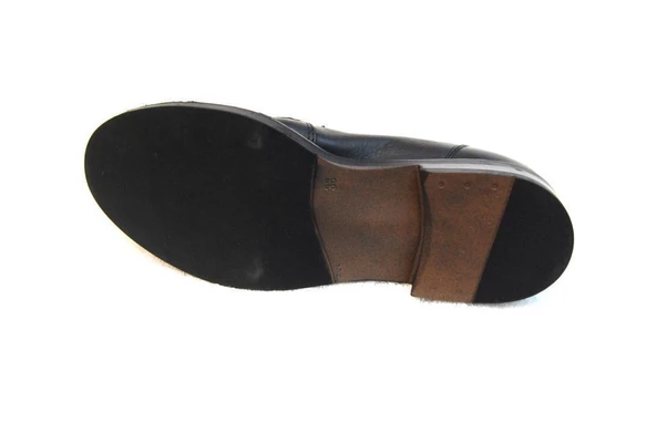 Venüs 1849924k Kadın Hakiki Deri Atom Siyah Ve Vizon Ayakkabı 184992k - 4