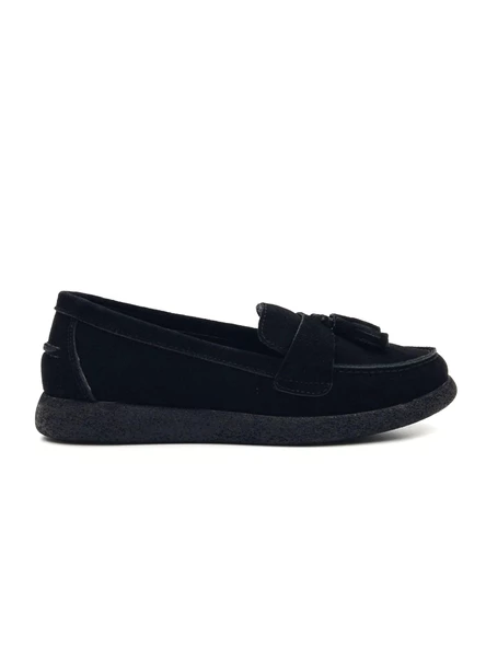 Venüs 23075604K Kadın Süet Deri Püsküllü Comfort Babet Ayakkabı - 12