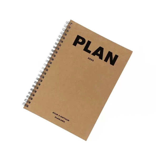 2025 Tarihli Ajanda - Haftalık Planlayıcı (Sümen) - A5 Boy Kraft Kapak - 2