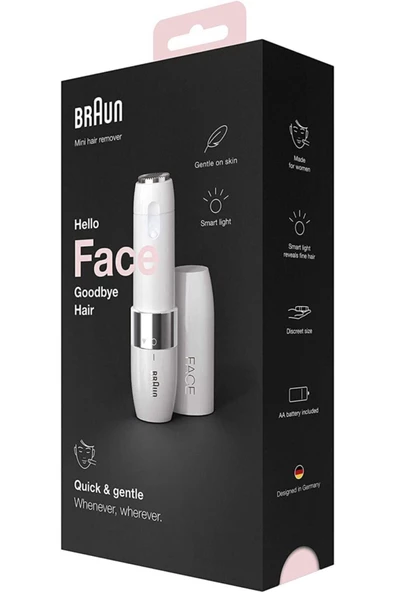 BRAUN Fs1000 Mini Tüy Alma Makinesi Pil Ve Temizleme Fırçası, Seyahat Boy, Kablosuz Kullanım - 5