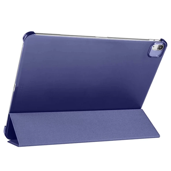 Apple iPad Air 2022 (5.Nesil) Uyumlu 10.9 İnç Smart Cover Kalem Bölmeli Standlı 1-1 Kılıf - 3