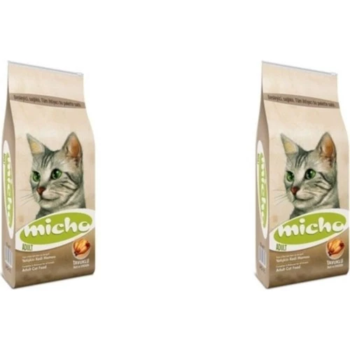 Micho 2 Adet 1,5 Kg. Yetişkin Kedi Maması Orijinal Kapalı Ambalaj