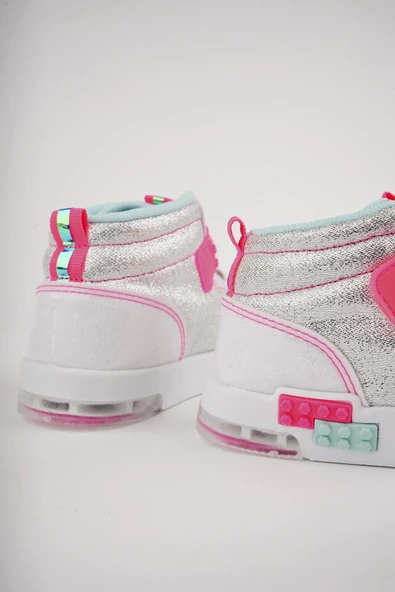 Muggo KUKULİ Garantili Legolu Bağcıklı ve Cırtlı Ortopedik Çocuk Sneaker Spor Ayakkabı - 3