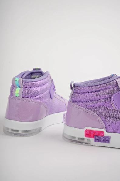 Muggo KUKULİ Garantili Legolu Bağcıklı ve Cırtlı Ortopedik Çocuk Sneaker Spor Ayakkabı - 9