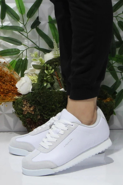 Fort Cheta Peru Beyaz Rahat Kadın Erkek Sneakers Spor Ayakkabı - Resim 3