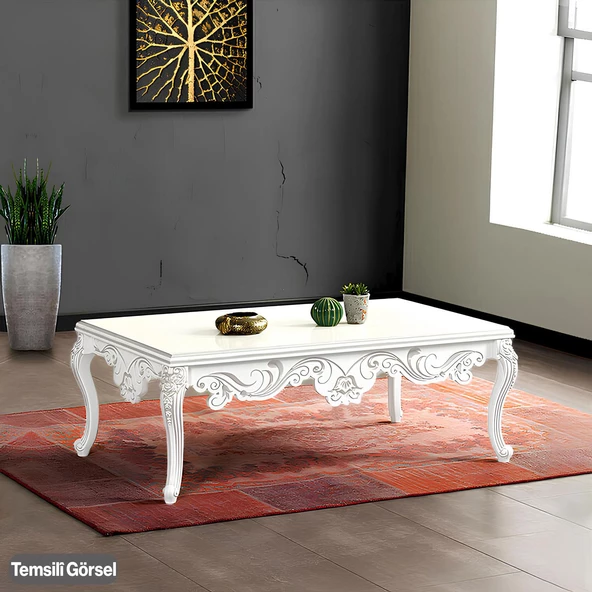 Nehir Plastik 4 Adet Sehpa Ayağı 40 cm Beyaz Orta Ayak Zigon Sehpa Mobilya Masa Ayakları Beyaz - Resim 7