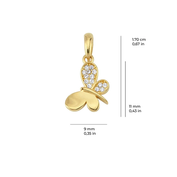 14 Ayar Altın Yusufçuk Kolye Ucu 0,79 gr - Resim 2