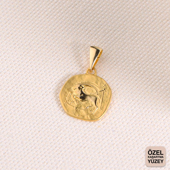 14 Ayar Altın Oğlak Burç Kolye Ucu 1,79 gr - 4