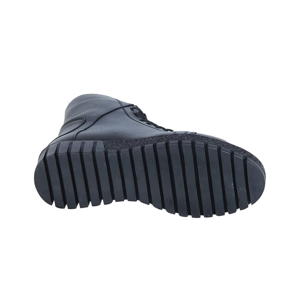 Castle Black 68324-2 Siyah %100 Deri Kadın Düz Bot - 4