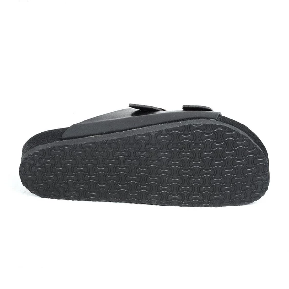 Poliva 2025 Siyah Çift Toka Kadın Düz Terlik - 3