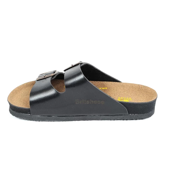 Poliva 2025 Siyah Çift Toka Kadın Düz Terlik - 2