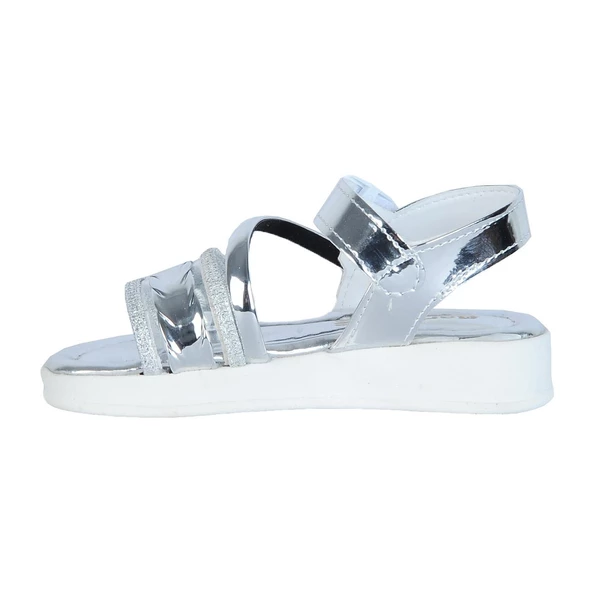 Poliva 7145 Barbies Cırtlı Yazlık Kız Çocuk Düz Sandalet - 8