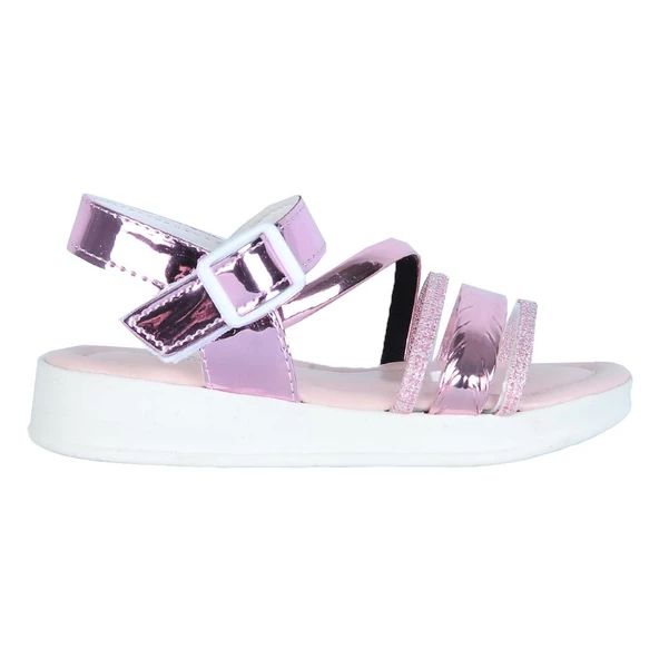 Poliva 7145 Barbies Cırtlı Yazlık Kız Çocuk Düz Sandalet - 10