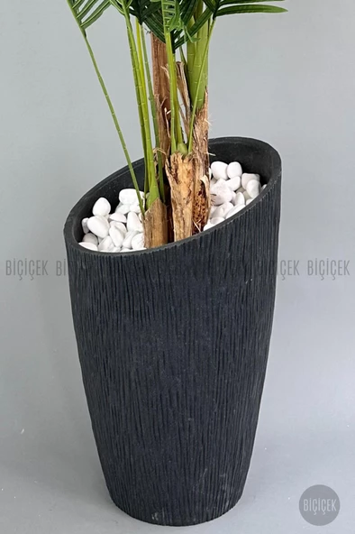 BİÇİÇEK   Yapay Areka Palmiyesi 250 cm lux dış mekan saksıda - Resim 2