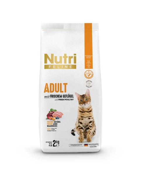 Nutri Feline 2Kg Yetişkin Tavuk Etli Adult Kedi Maması - 6