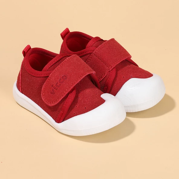 Vicco Anka Kız/Erkek Bebek İlk Adım Panduf Ayakkabı 950.E19K.224 Kırmızı - Resim 3