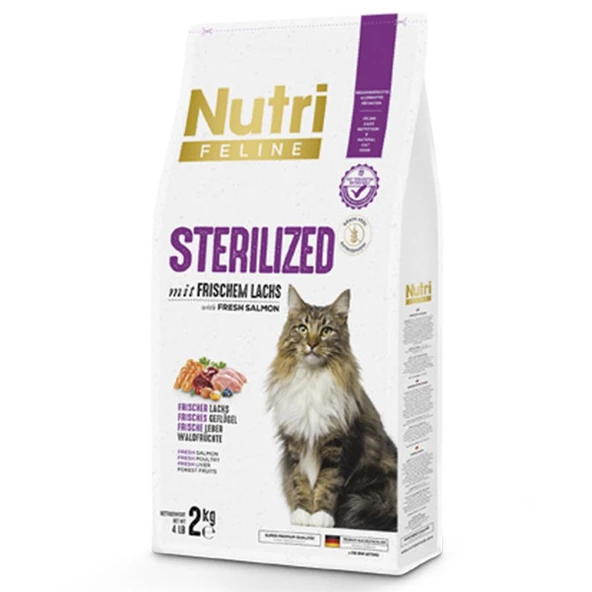 Nutri Feline 2Kg Yetişkin Somon Etli Adult Sterilized Kedi Maması - 2