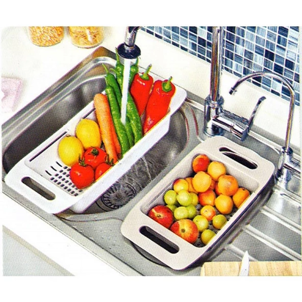 Geseus Boyu Ayarlanabilir Plastik Evye Süzgeç lavabo süzgeç-8119 - 11