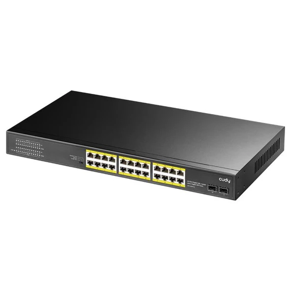 Cudy Gs1028Ps2 24 Port 10/100/1000 Yönetilemez 2 Sfp (1Gb) Rack Mount (24 Port Poe+) 300W Switch ürün görseli 1