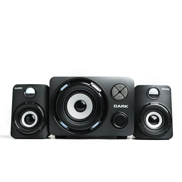 Dark Sp214 Total 11W Rms 7 Renk Titreşimli Led 2+1 Multimedia Speaker - 3