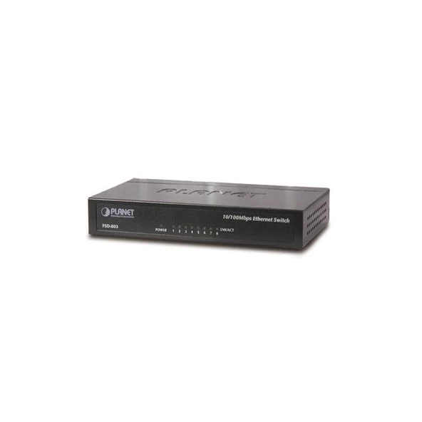 PL-FSD-803 Yönetilemeyen Switch (Unmanaged Switch)8-Port 10/100Base-T