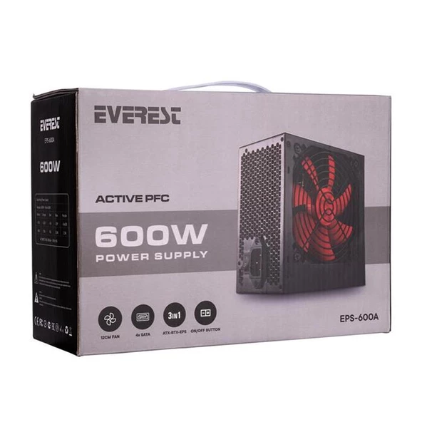EVEREST EPS-600A 600W POWER SUPPLY - 3