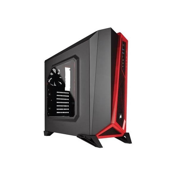 Corsair Carbide SPEC-Alpha Siyah/Kırmızı Pencereli Gaminig Mid TOWER KASA ( PSU YOK ) CC-9011085-WW