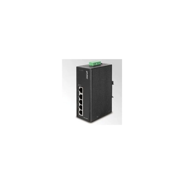 PL-ISW-504PT Endüstriyel Tip Yönetilemeyen PoE Switch (Industrial Unmanaged PoE Switch) 5-Port 10/100Base-TX 4-Port IEEE 802.3af PoE Injector (Per port 60 watt) IP30