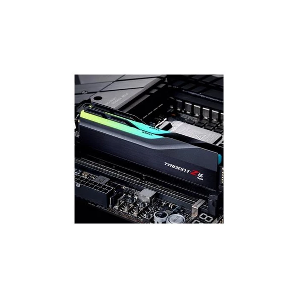 F5-6400J3239G16Gx2-Tz5Rk Gskill Trident Z5 Rgb Siyah Ddr5-6400Mhz Cl32 32Gb (2X16Gb) Dual (32-39-39-102) 1.4V ürün görseli 1