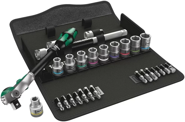 Wera 8100 SC 6 Cırcır Zyklop Lokma Bits Set 1/2" 05004076001