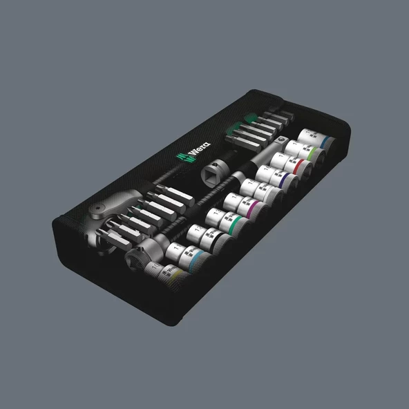 Wera 8100 SC 6 Cırcır Zyklop Lokma Bits Set 1/2" 05004076001 - 11