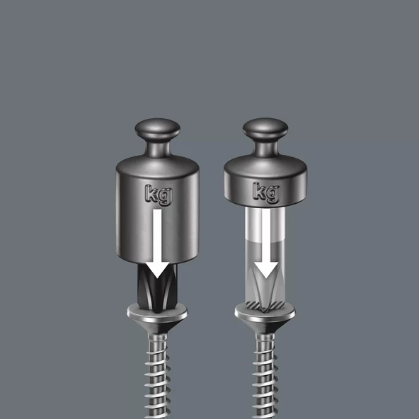 Wera 350 SK Anahtar Girişli Ph 2x100mm Tornavida 05008752001 - 6